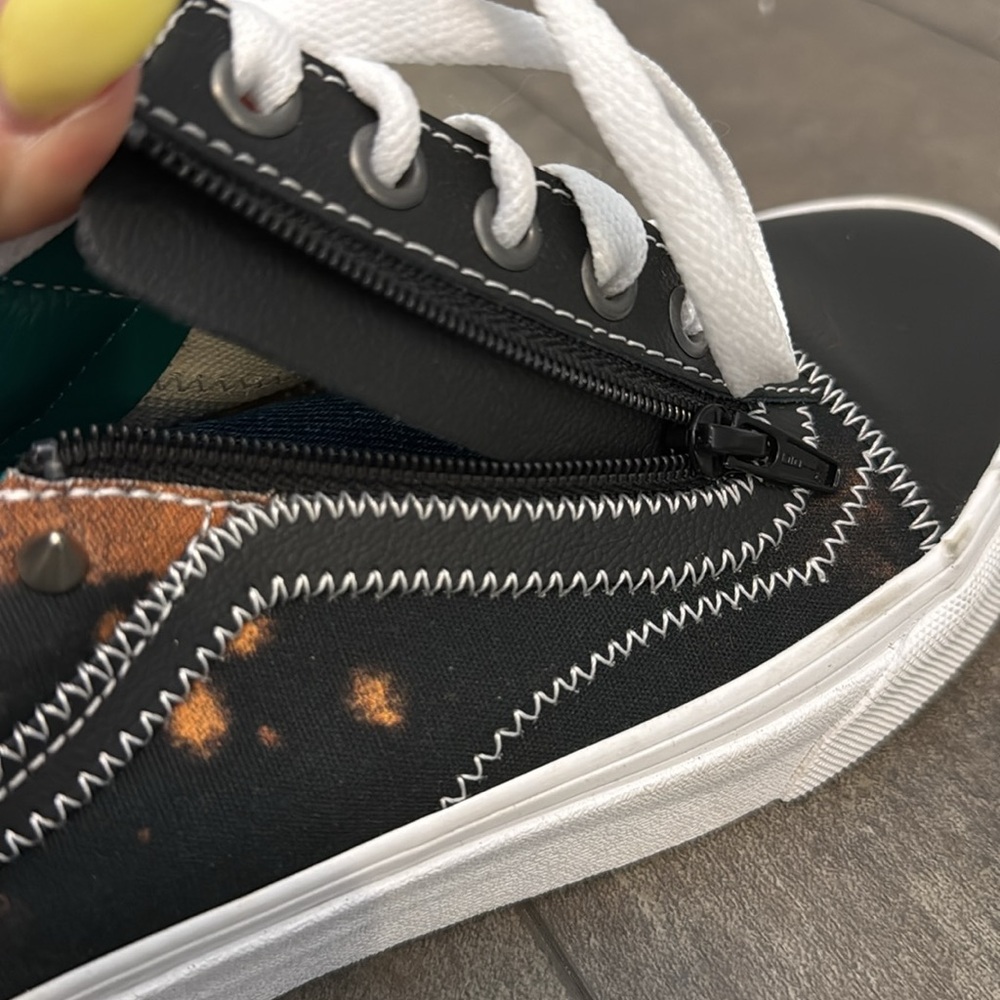 NEW! Vans Old Skopl Zip Tartan Daze Spike Sneakers, unisex. Mens 6, Womans 7.5 - Picture 14 of 16